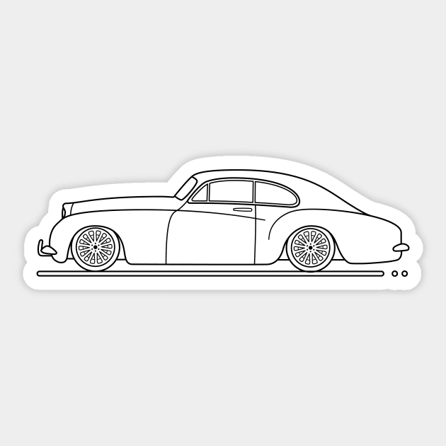 retro car b Sticker by garistipis